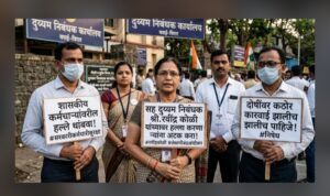 बोगस व्यवहार रोखणाऱ्या अधिकाऱ्यावरील हल्ल्याचा निषेध; कर्मचाऱ्यांच्या ‘लेखणीबंद’ आंदोलनानंतर सरकारचे कठोर कारवाईचे आश्वासन; आंदोलन स्थगित