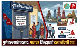 शासकीय अधिकाऱ्यावरील हल्ल्याच्या निषेधार्थ दुय्यम निबंधक कार्यालयांचा संप; वसई, विरार, पालघर जिल्ह्यात दस्त नोंदणी ठप्प